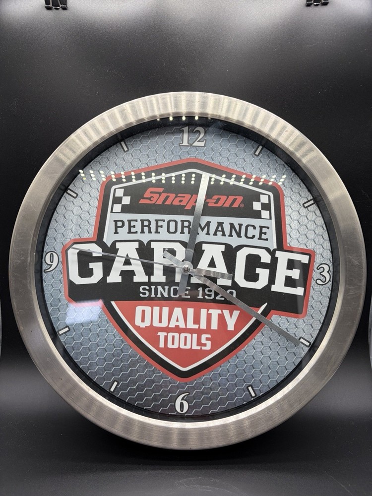 Snap On Performance Garage Quality Tools Clock