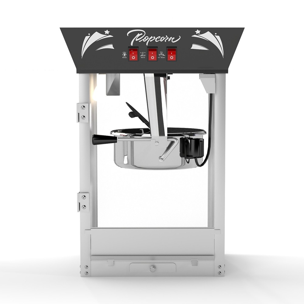 12oz Popcorn Machine Popcorn Maker w/ Kettle & Warming Deck Countertop Popper