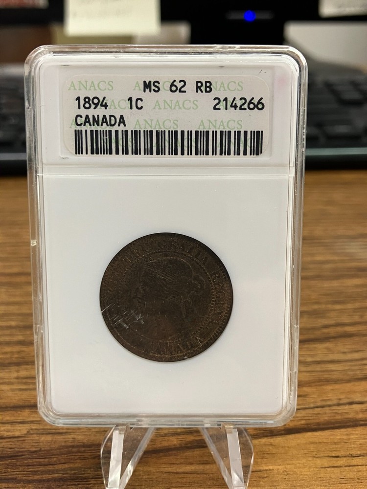 1894 CANADA Cent ANACS MS 62 RB