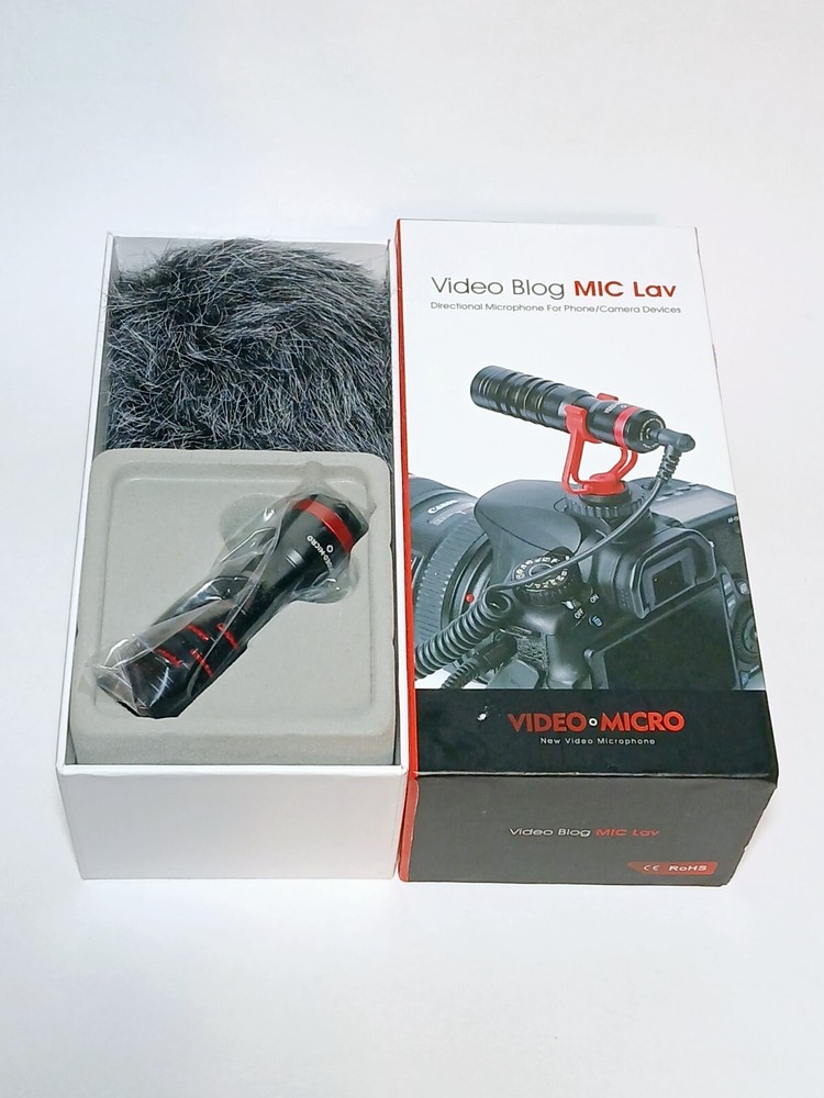 Video VLOG MIC Lav Micro Directional Microphone for Phone/Camera Devices