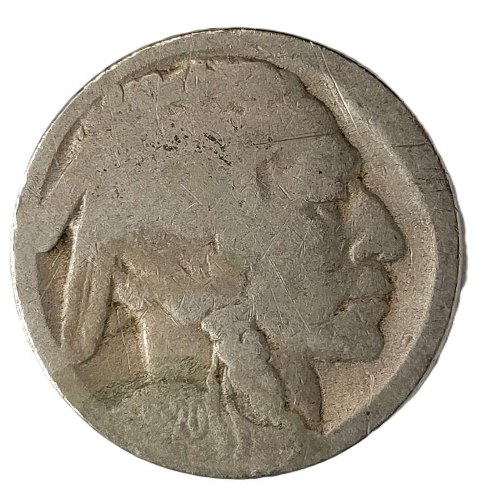 1920S Buffalo Nickel Restored Date