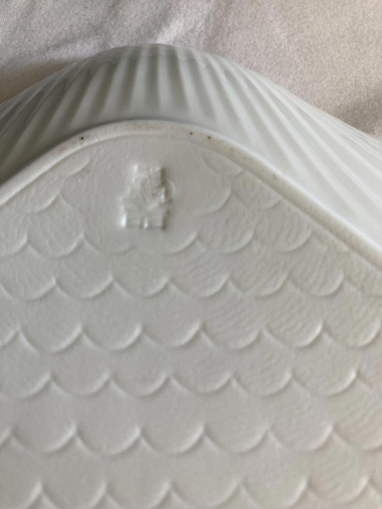 Vintage White Seashell Serving Dish