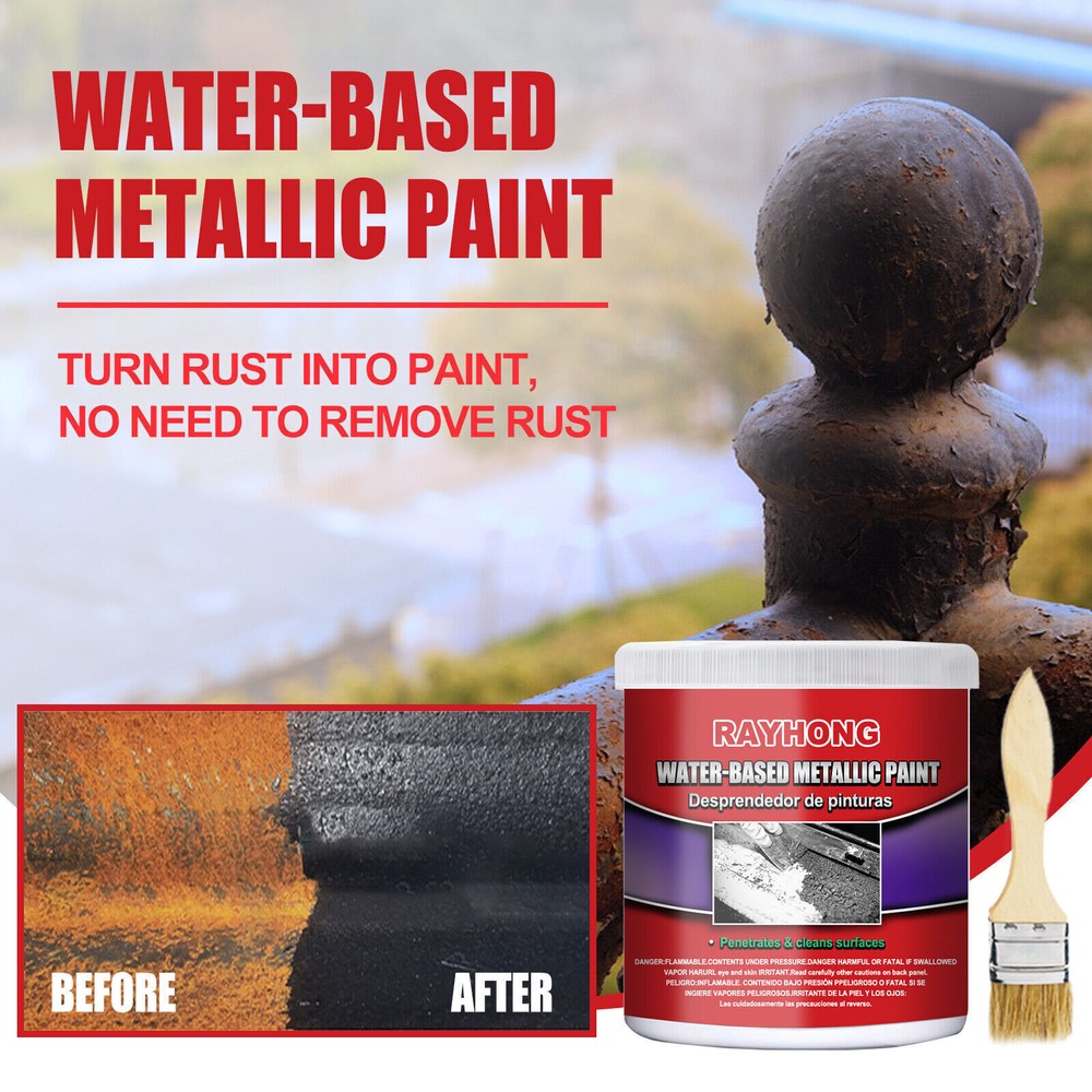 5Pack Car Anti-Rust Chassis Rust Converter Water-Based Metal Surface Rust Remove