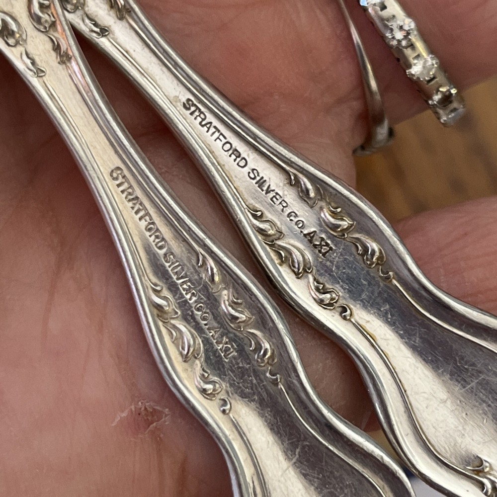 2 Grapefruit Spoons, Stratford Silver Co, silverplate