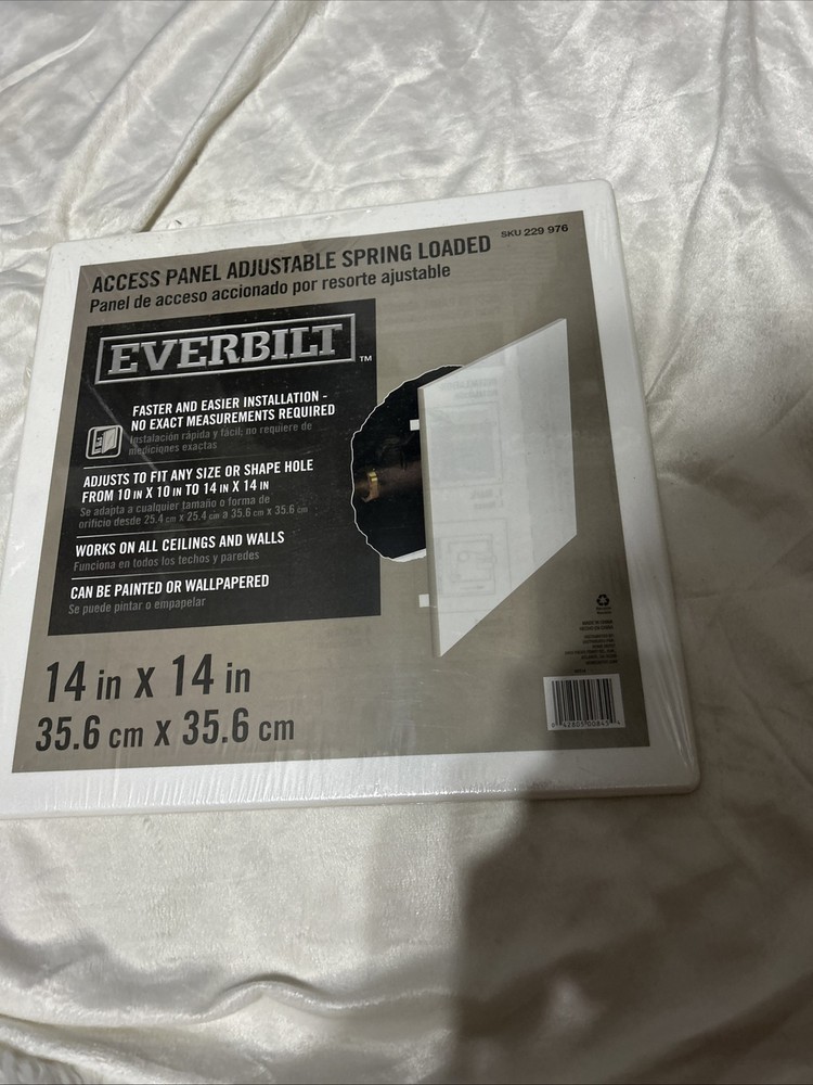 New Everbilt Access Panel Adjustable Spring Loaded 14” X 14” Wht