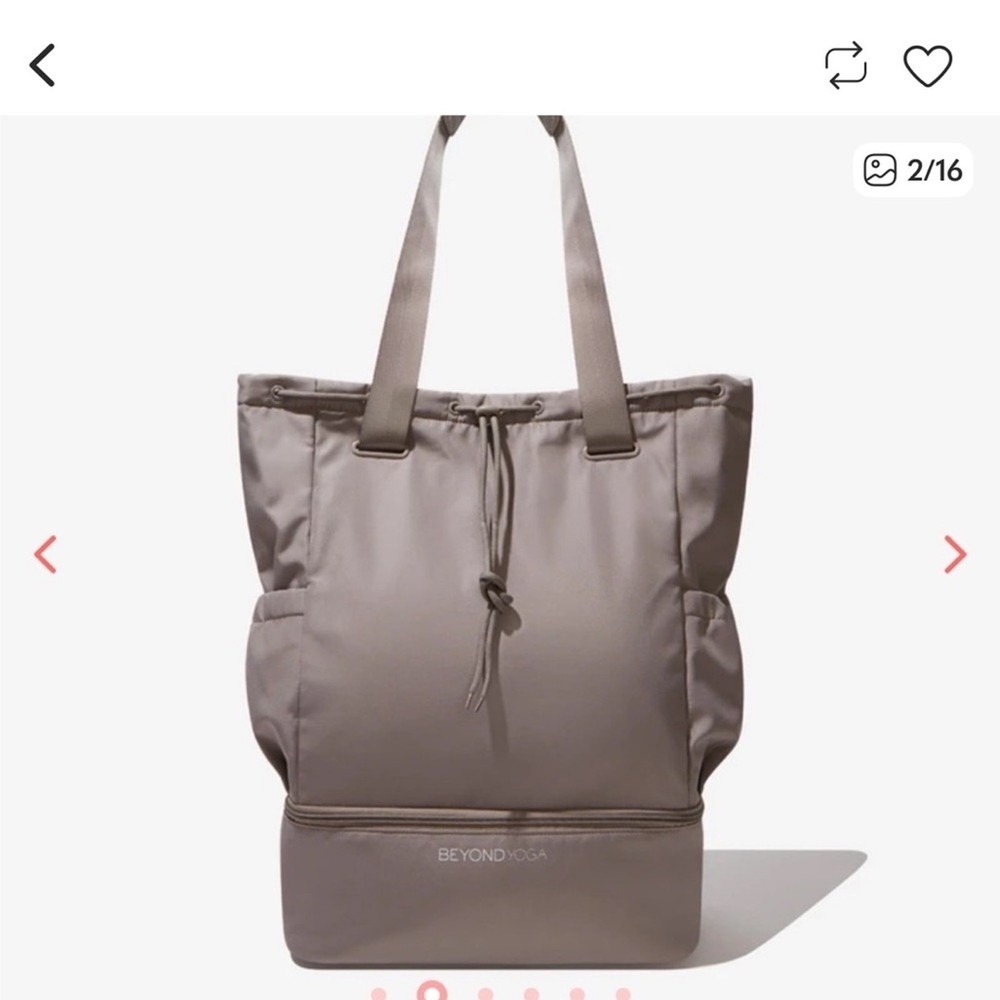 Beyond Yoga Gray TaupeBackpack