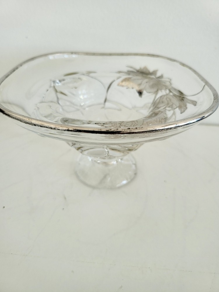 Silver Overlay Glass