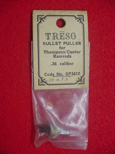 Tresso-.36 Caliber Bullet Puller for T/C Ramrods - 10-32 Thread- New !