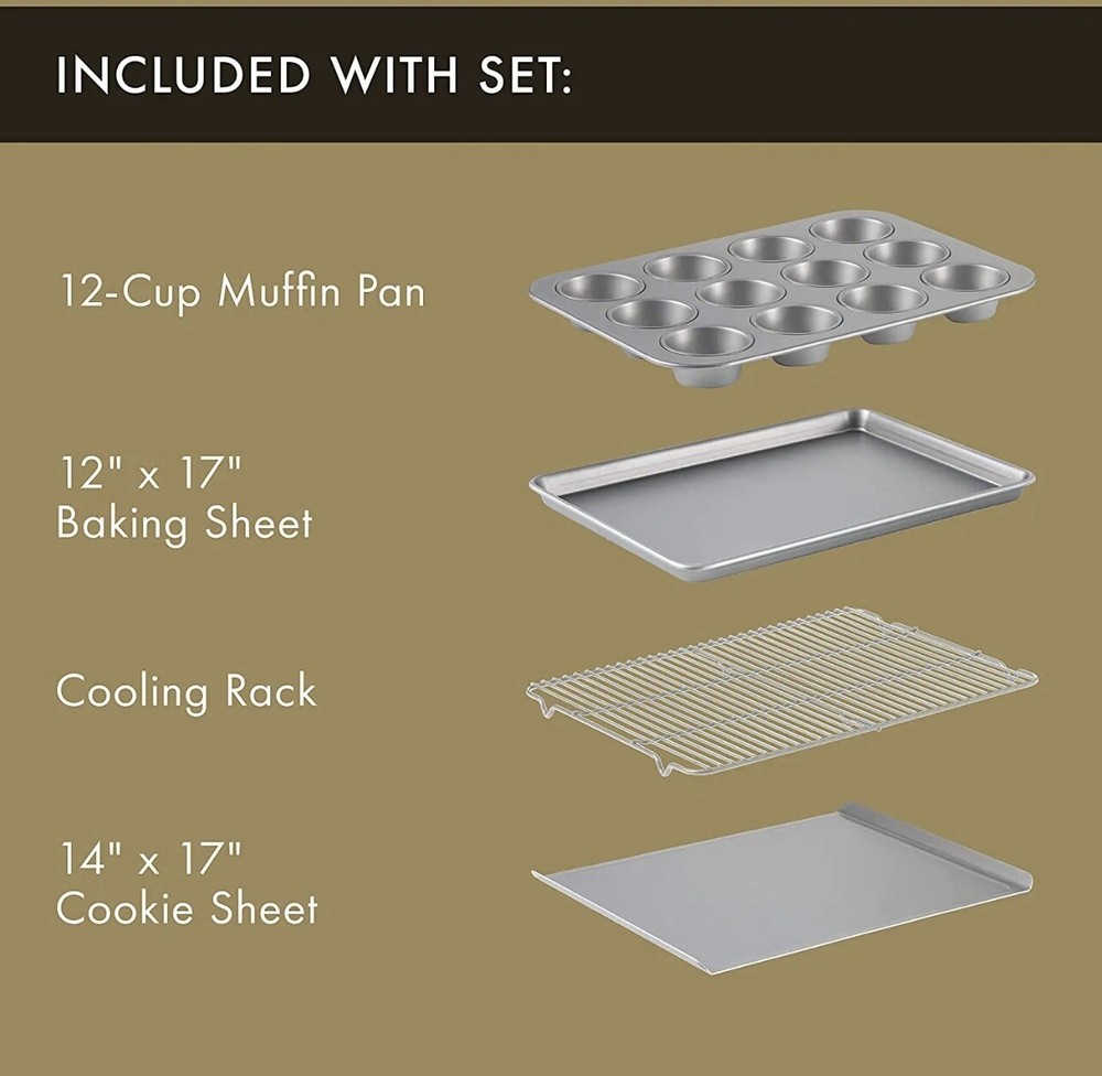 Calphalon Bakeware Set 10 Piece NonStick Includes Baking & Cookie Sheets Perfect