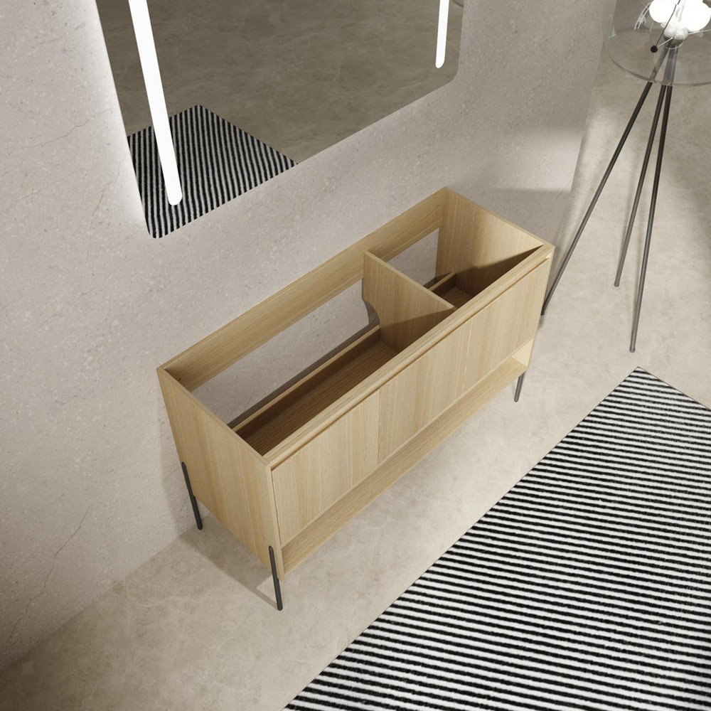 Modern 48" Bathroom Vanity with Thick Plank Construction, Ample Storage &