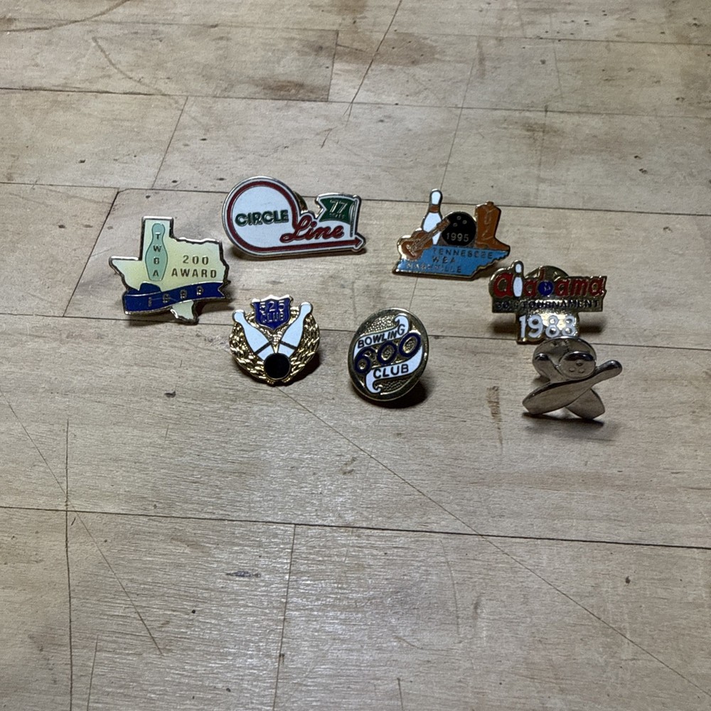 Vintage Bowling Lapel Pin Back Pinback
