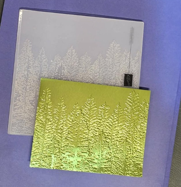 Stampin' Up!  EVERGREEN FOREST 3D embossing folder
