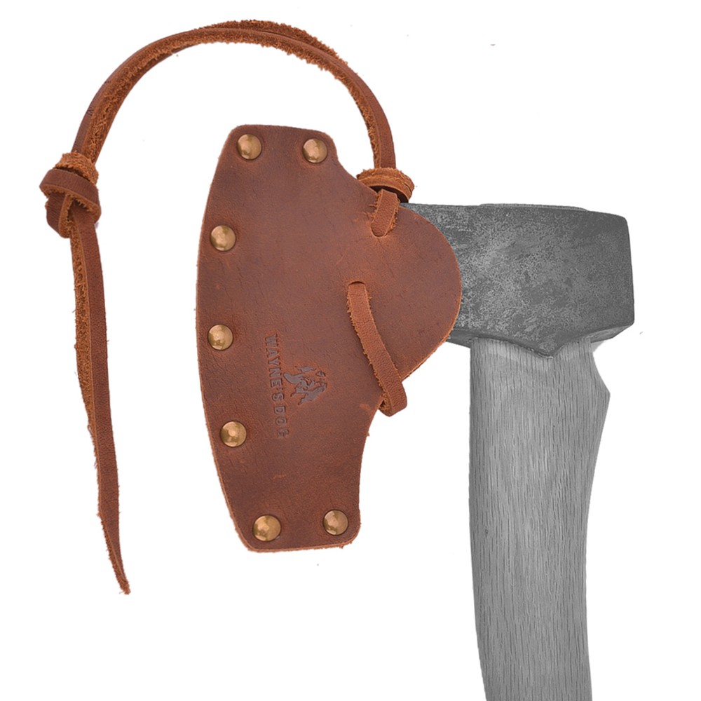 Cowhide Leather Axe Blade Sheath Protector Axe Head Cover Hatchet Holster