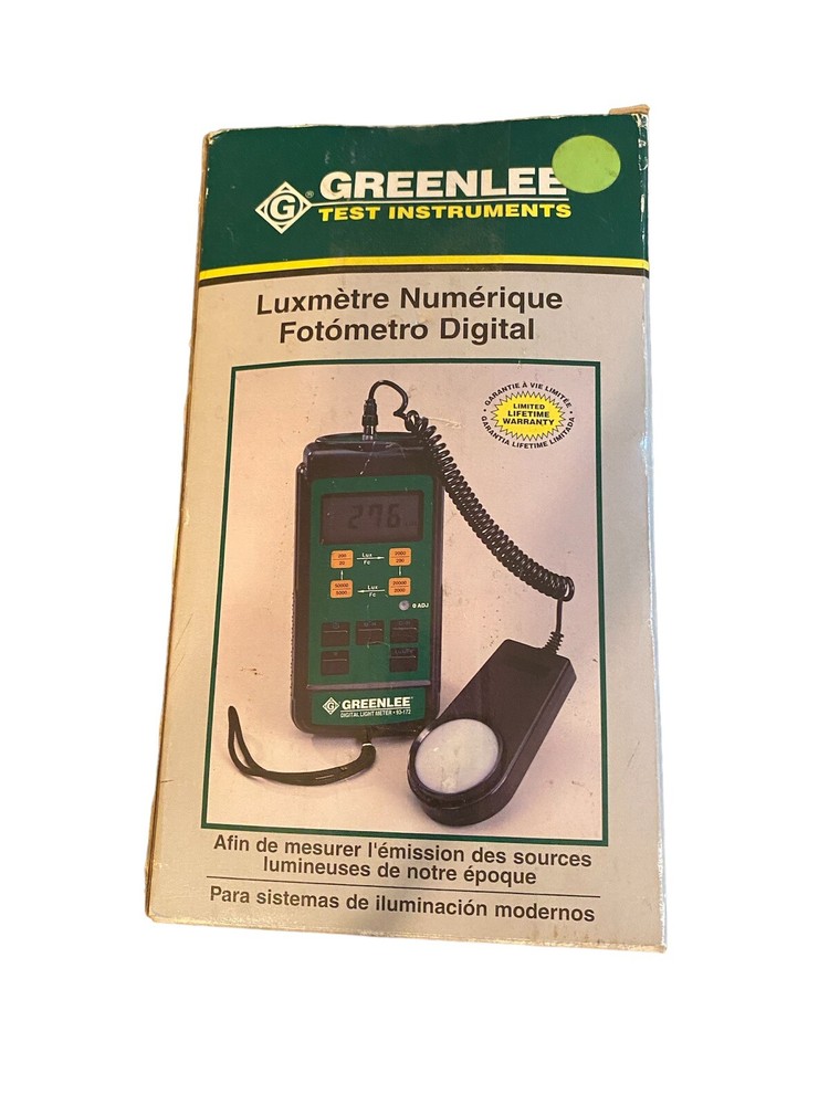 Greenlee Digital Light Meter 93-172, Great Condition, includes Case