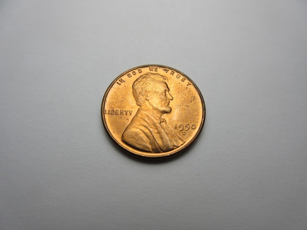 1950-D Lincoln Wheat Cent ** Brilliant Uncirculated