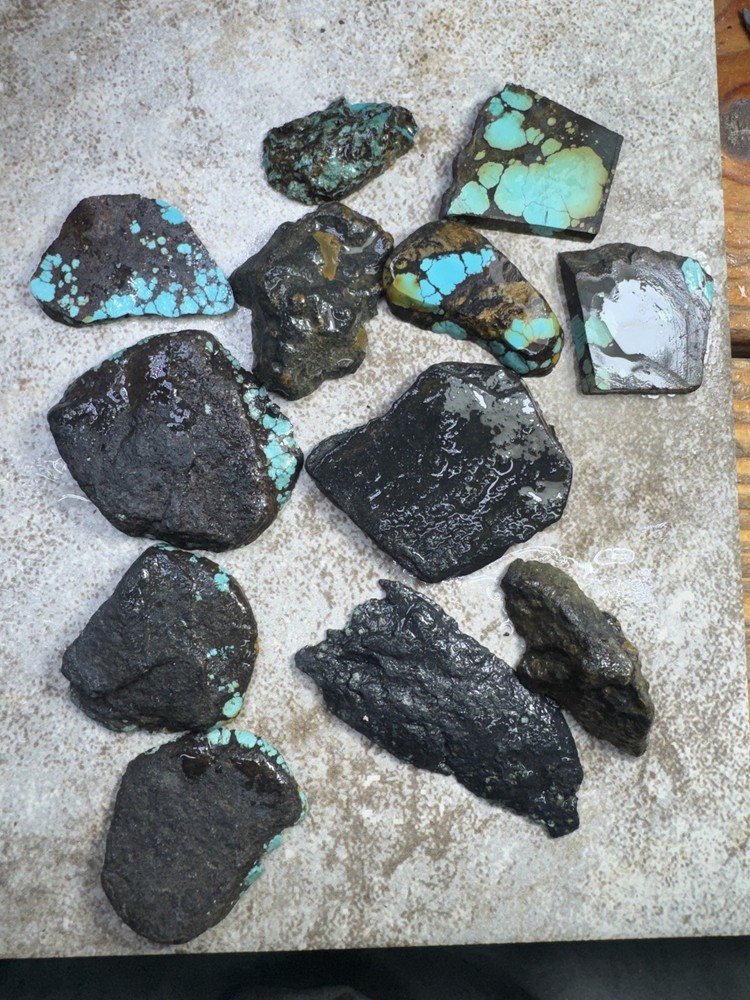 Hubei turquoise stabilized mixed slabs