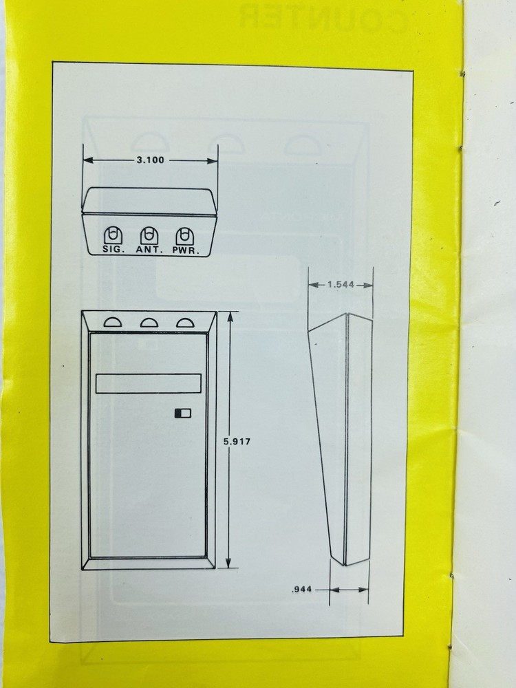 MICRONTA Model 351 Frequency Counter w/Case,Instructions & Antenna - Works!