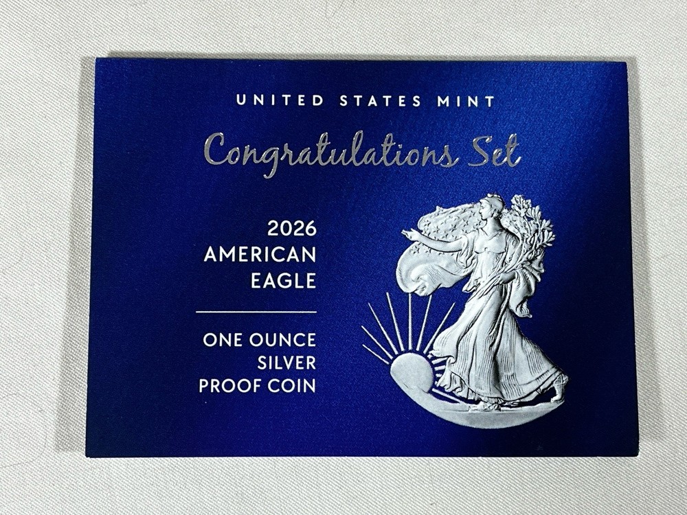 2026 P American Silver Eagle Congratulations Set Case COA Box Sleeve - No Coin