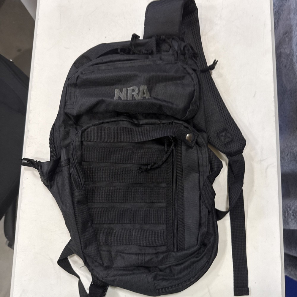 NRA Blackout Tactical Backpack National Rifle Association Solid Black