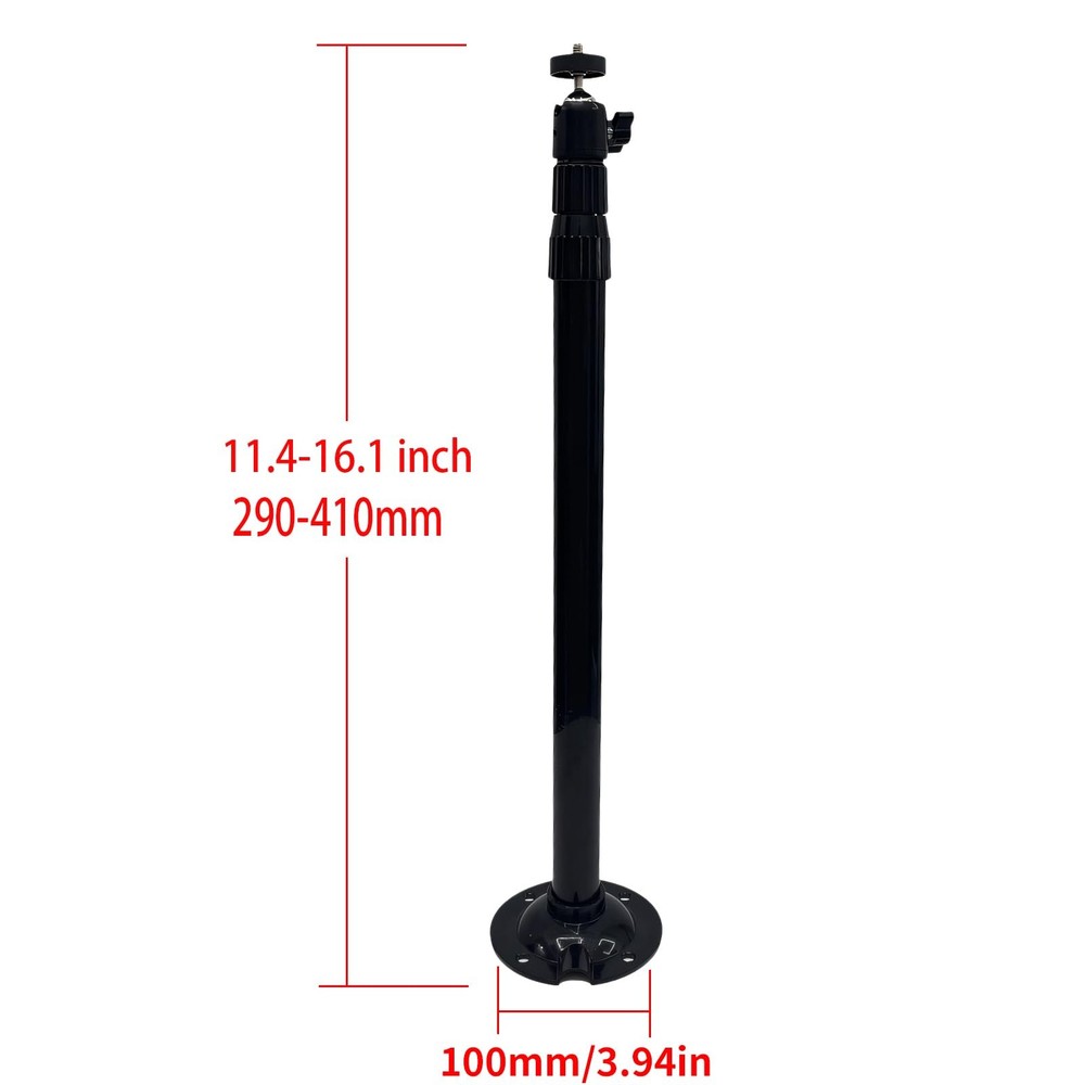 Extendable Projector Mount, Projector Ceiling Mount Adjustable 360° Angle, Bl...