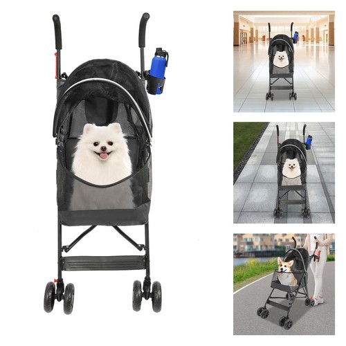 Foldable Pet Travel Stroller Pet Stroller Small & Medium-Size Dogs/Cats Stroller