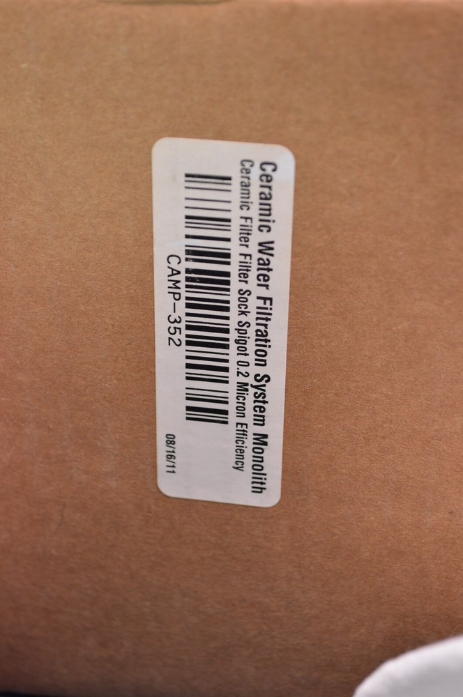 Ceramic Water Filtration System Monolith,Filter Sock & Sock Spigot