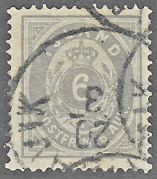 Iceland (1876) - Scott # 10,    Used