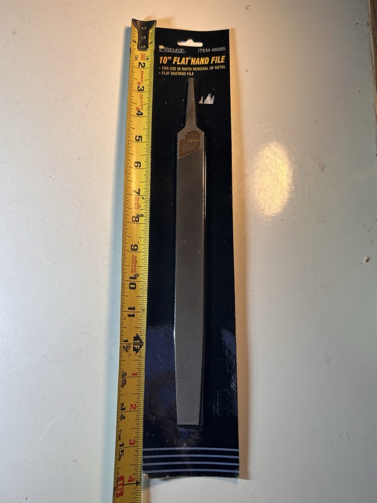 Pittsburgh # 46065 10” Flat Hand File NOS