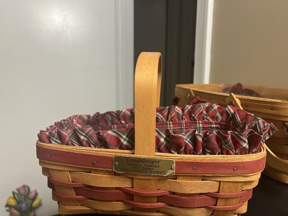 Longaberger 1990 Christmas Collection Gingerbread Basket
