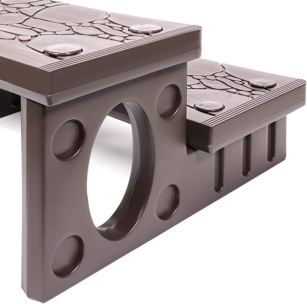 Universal 2-Step Spa Steps - Slip Resistant Design