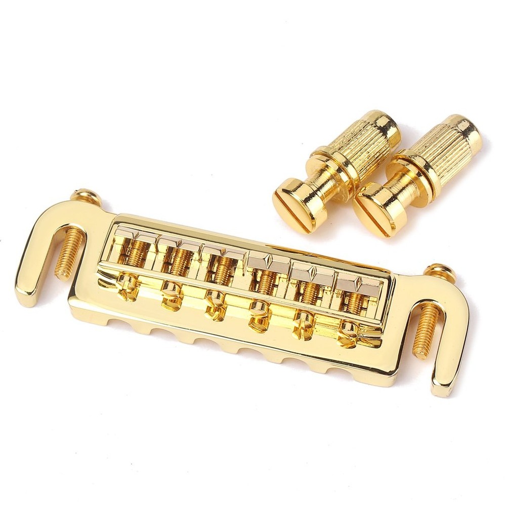 Alnicov Roller Bridge Saddle Tailpiece Combo Adjustable Wraparound Bridge for...