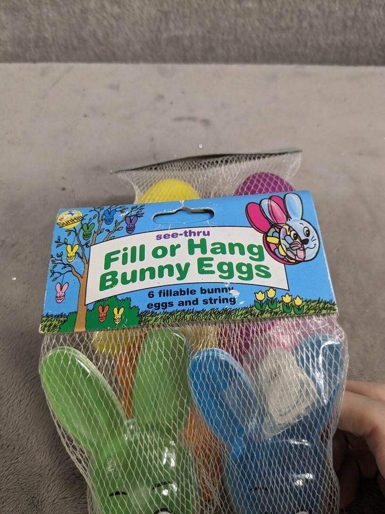 Vintage Fill Or Hang Bunny Shaped Easter Eggs By Sun Hill