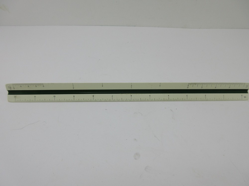 A.W. Faber-Castell 883/Z2 Engineer Scale Ruler Germany – Triangular Drafting