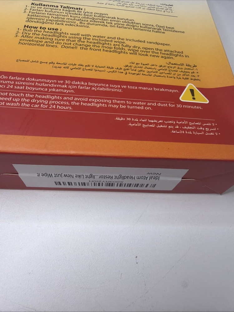 IDEAL ATOM Headlight Restore Car Cleaning Kits