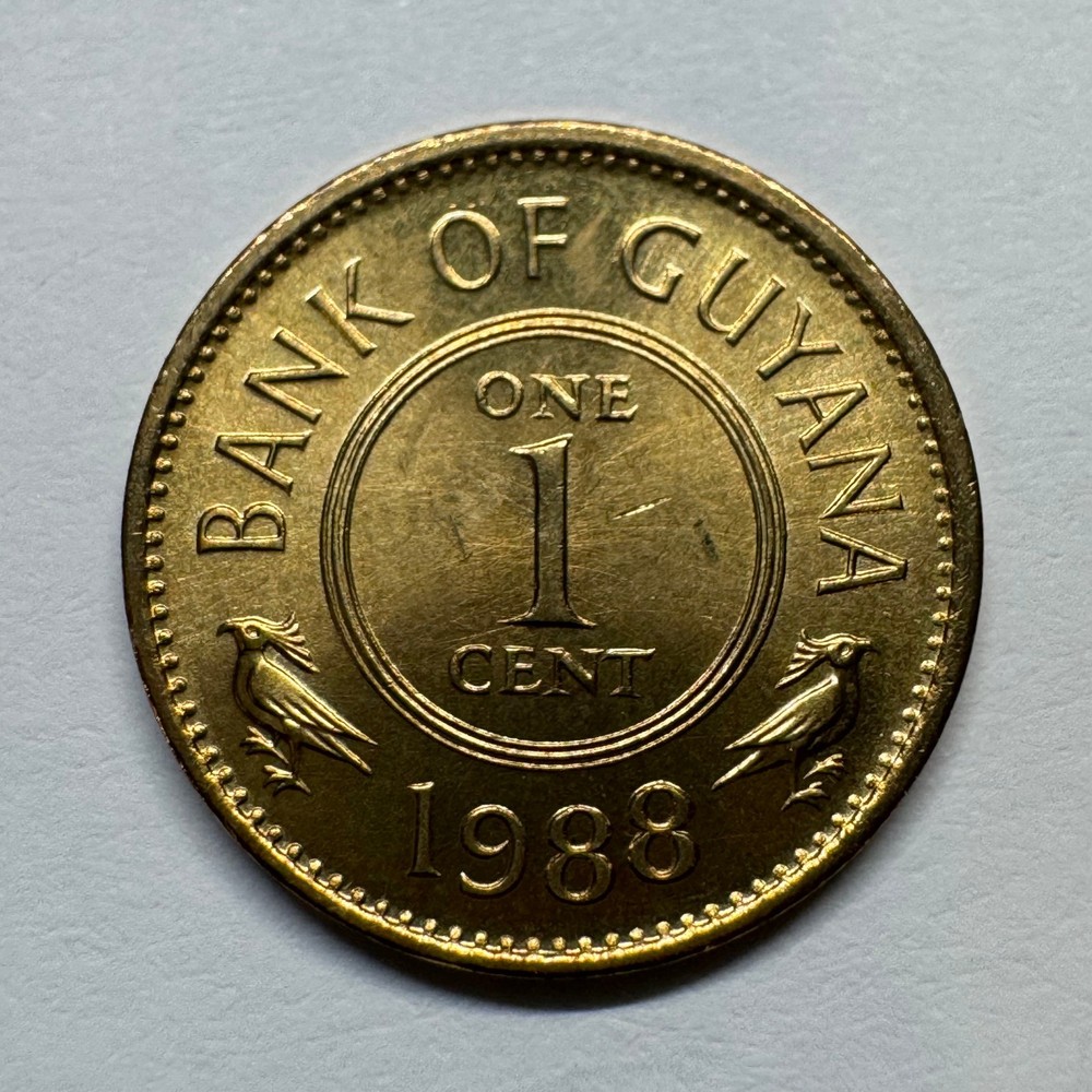 1988 Guyana 1 Cent - Coin #D-008