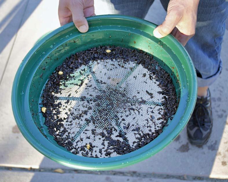 CLASSIFIER SIFTING PAN | 1/8" | STAINLESS STEEL SCREEN EARTH SIFTER STACKABLE
