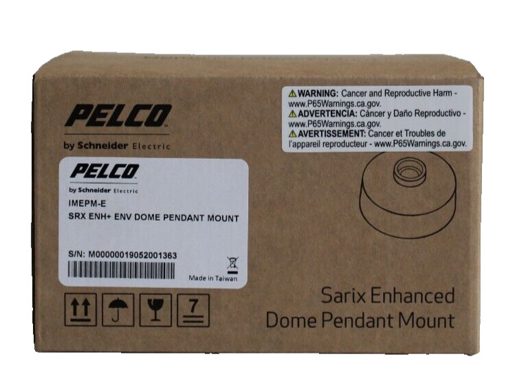Pelco IMEPM-E Sarix Enhanced Environmental Pendant Mount for Dome Camera
