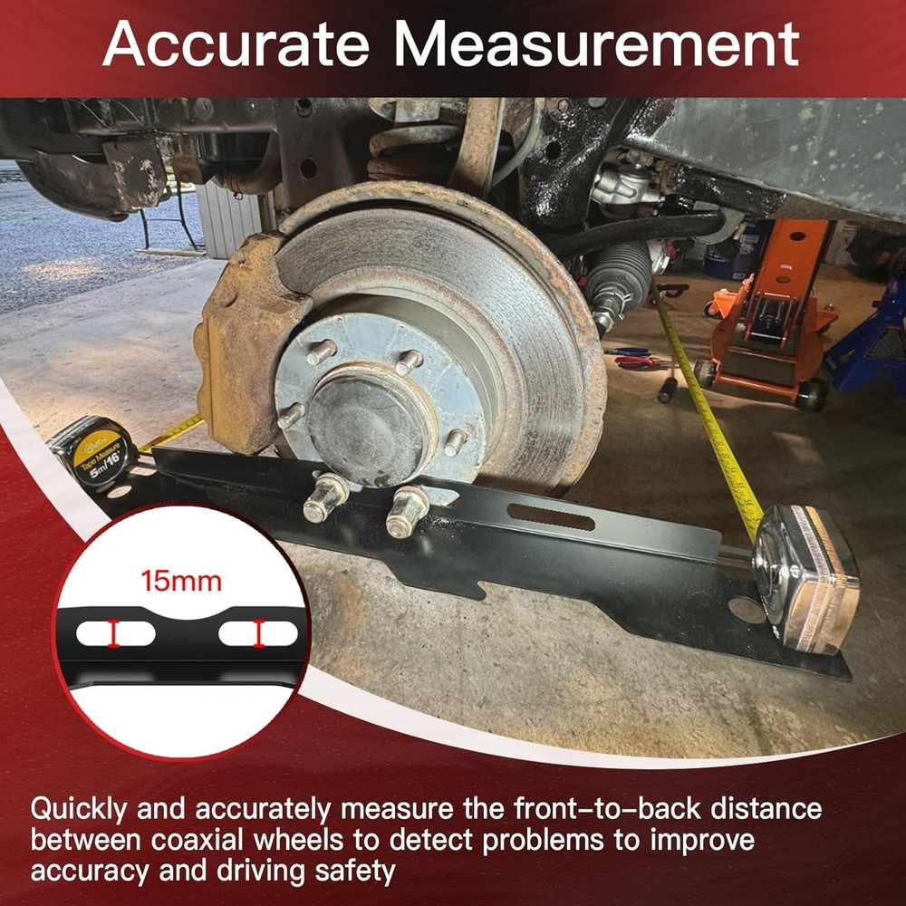 Wheel Alignment Tool Plates 2 Pack Toe Alignment Tool with 2 Measuring Tapes ...