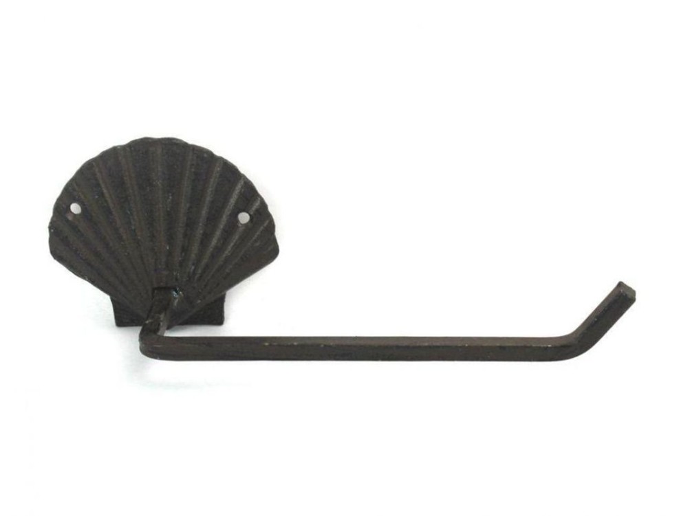 Cast Iron Shell Holder 10" Bathroom Beach Home Decorating