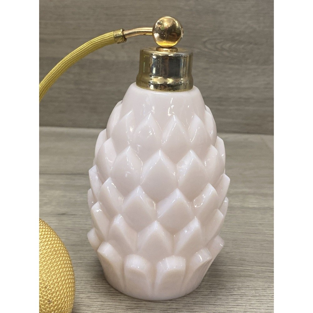 Stunning Pink Perfume W/ Atomizer Vanity Decor
