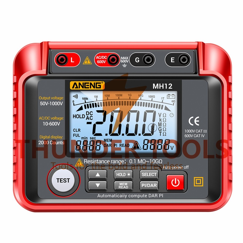Thunder Tools ANENG MH12 Insulation Resistance Tester Shaking Table High