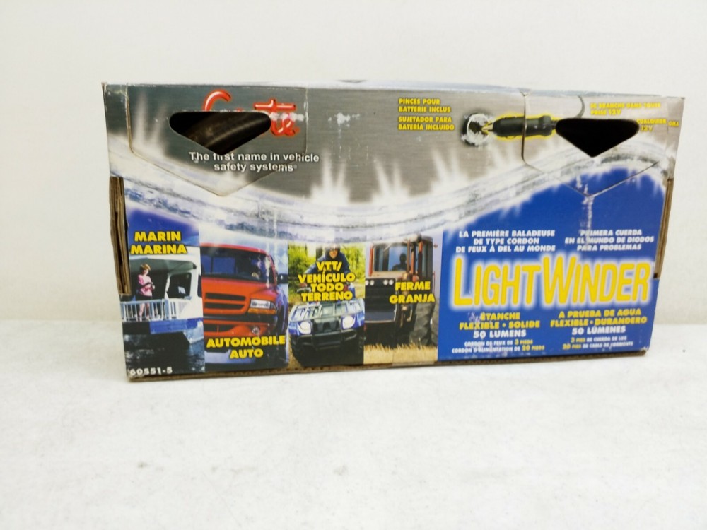 60551-5 Grote Light Winder LED 3ft Rope Light Plugs Into 12 Volt Socket