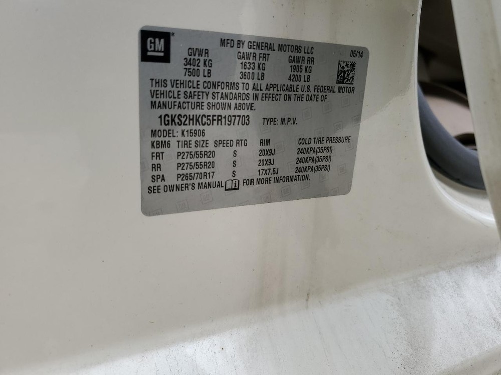 Used Blind Spot Detection System Warning Control Module fits: 2015 Gmc Yukon xl