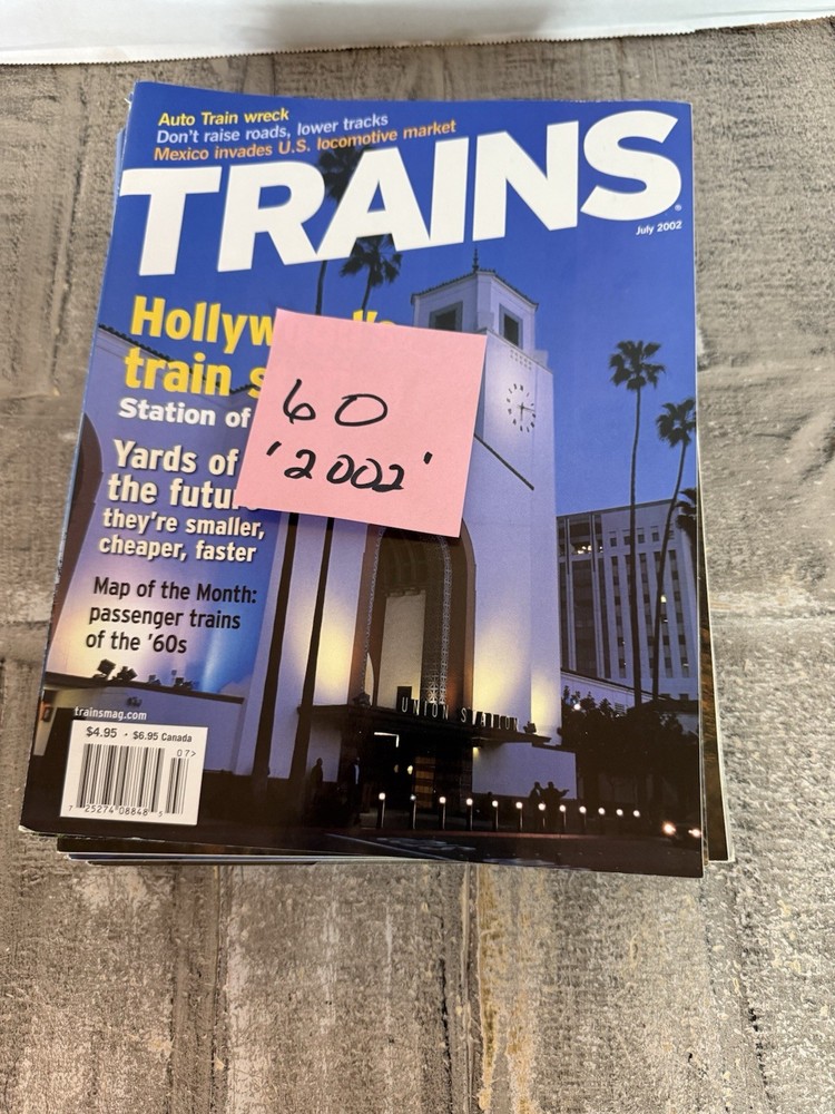 Trains Magazine Bundle #60 Year 2002
