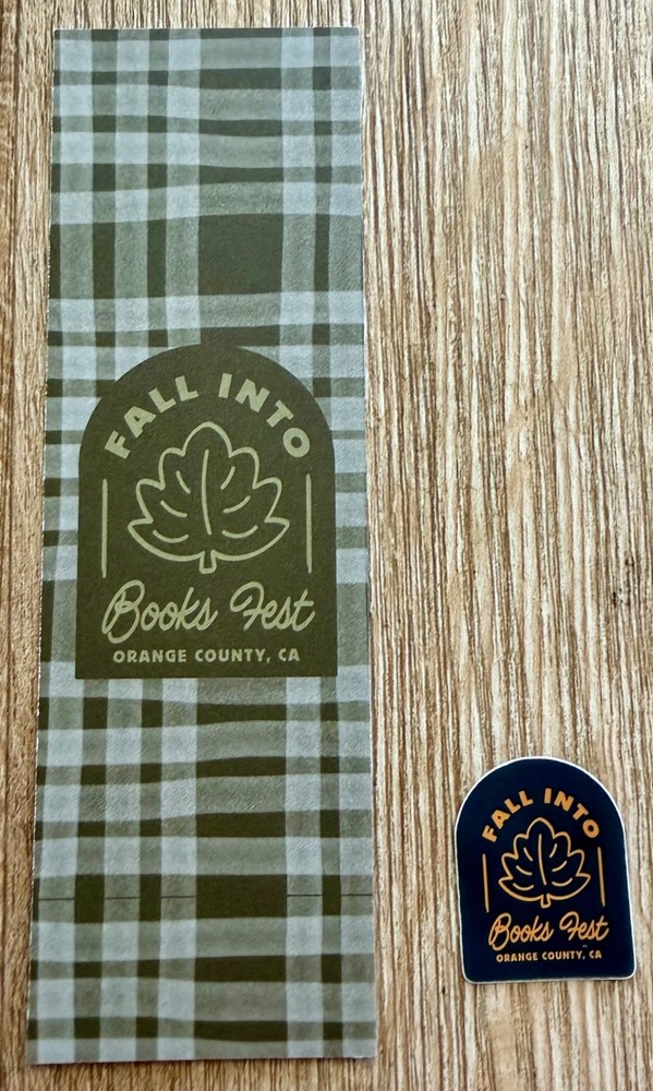 Fall Into Book Fest Bookmark & Sticker