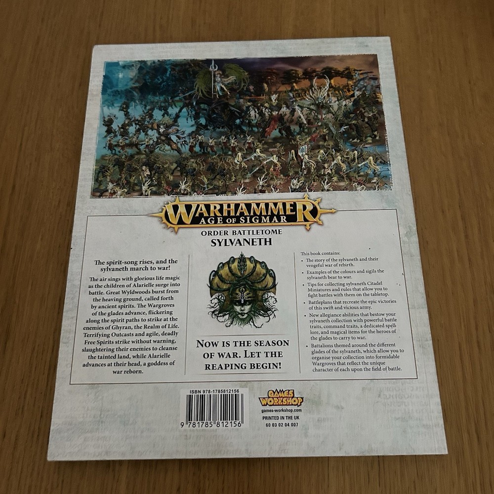 Warhammer Sylvaneth Order Battletomb Book 2016 Games Workshop