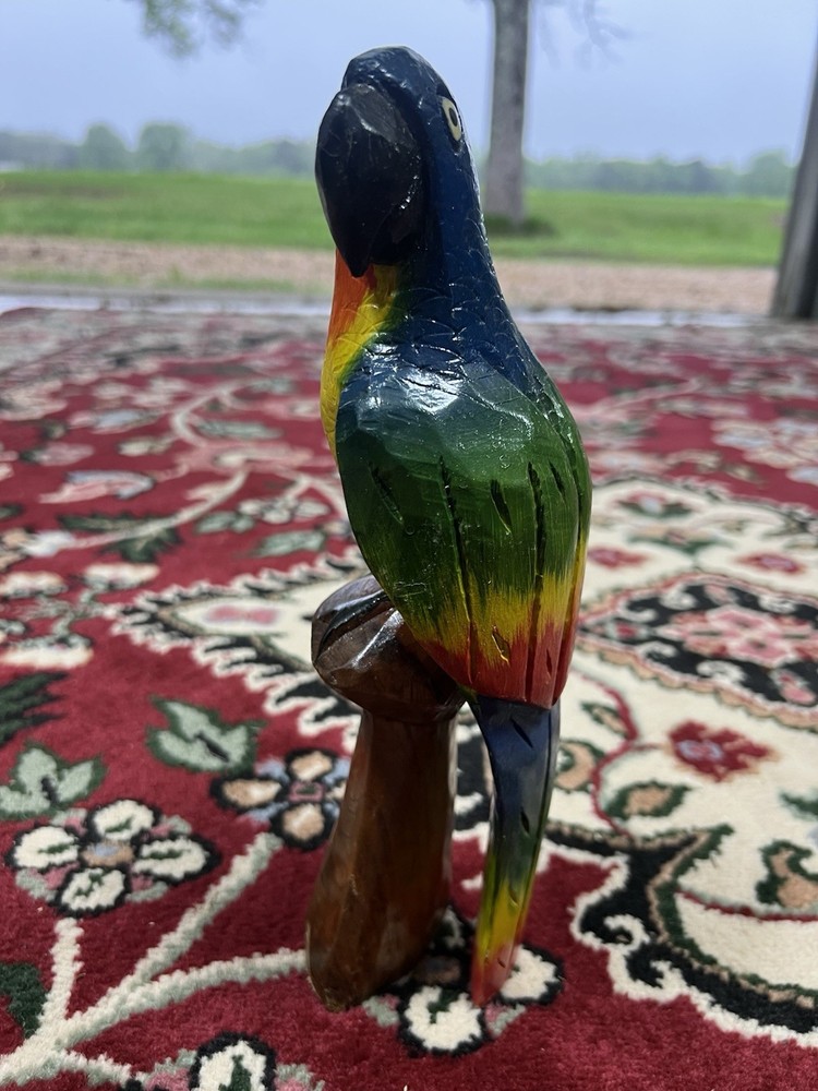 Bright Fun Multicolored Parrot Figurine