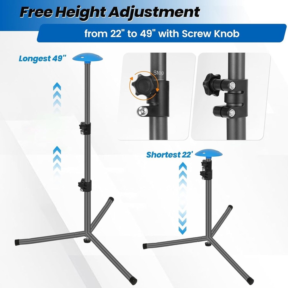 Windproof Boat Cover Support Pole System 2 Pcs with Adjustable Heights