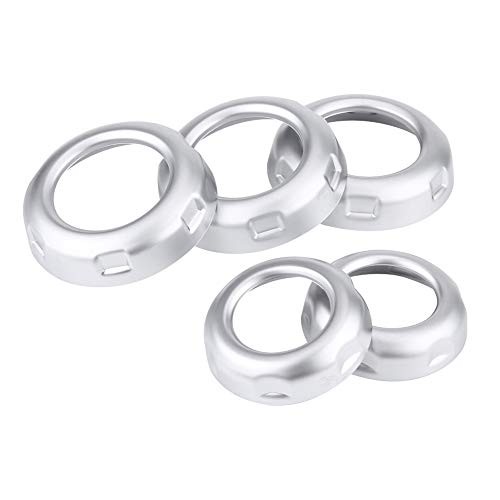 Anti Scratch Silver Chromed Dustproof Volume and Air Conditioning Knobs Trim