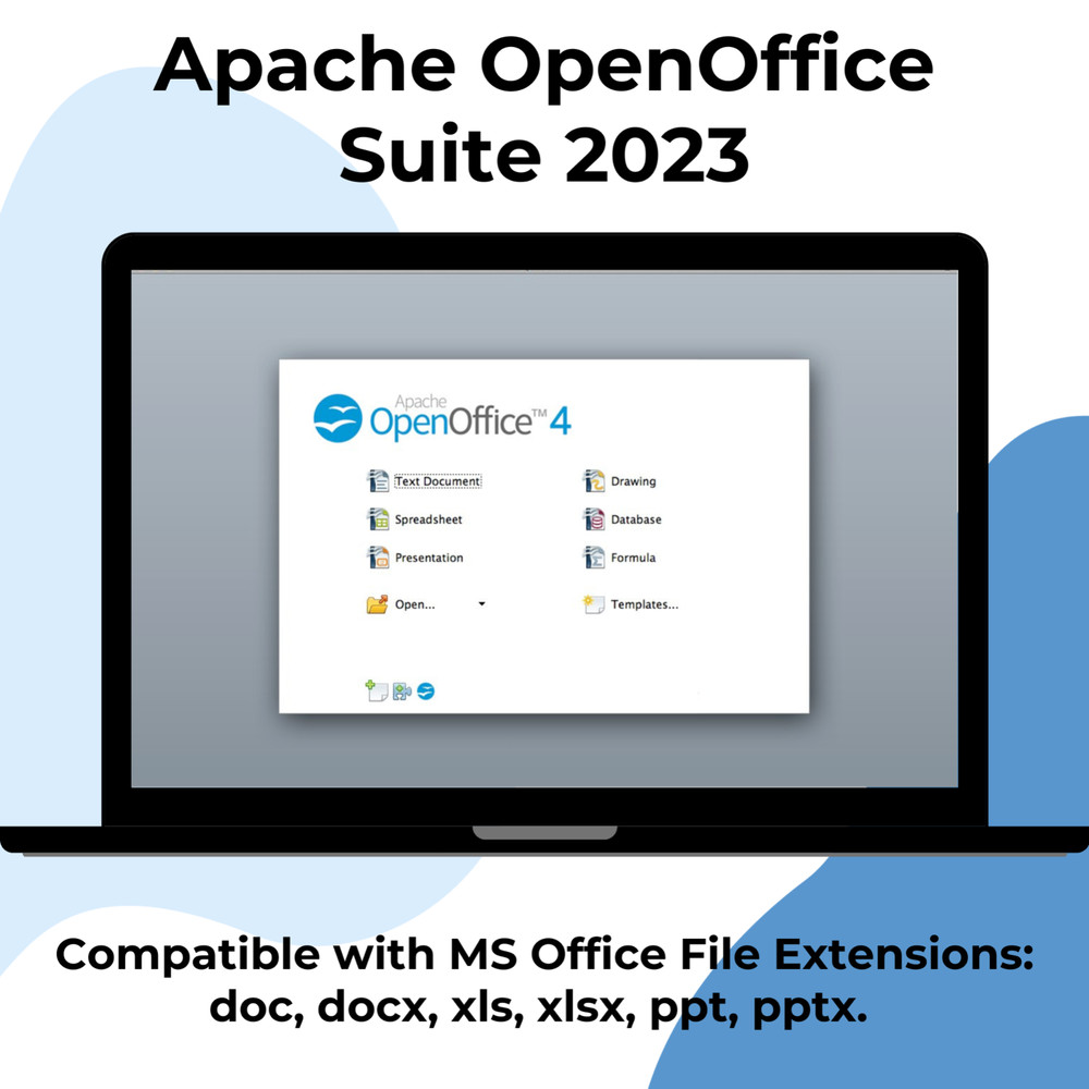 Open Office Home and Student 2023 - Office Software Suite for Windows & MAC - CD